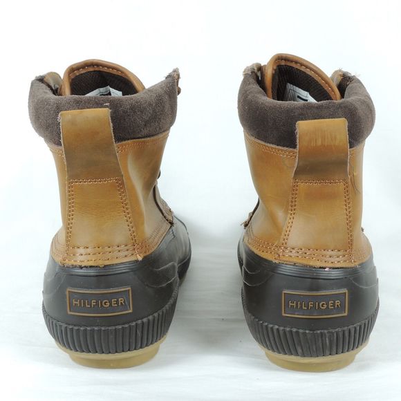 Tommy Hilfiger Charlie Waterproof Boots Men's Size 11 Tan Leather Outdoor - Picture 4 of 7